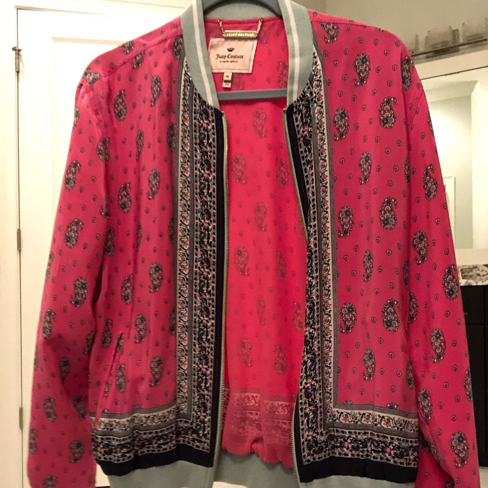 Juicy Couture 100% silk jacket